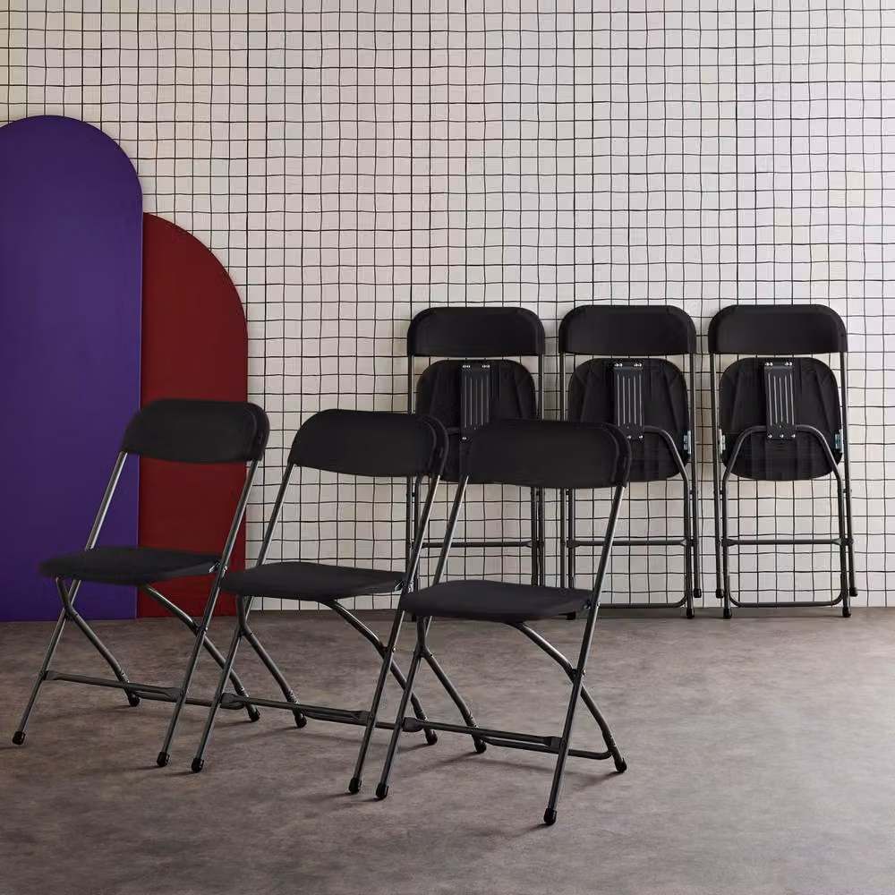 sweeek Set of 6 Folding Event Chairs in Dark Grey – 3