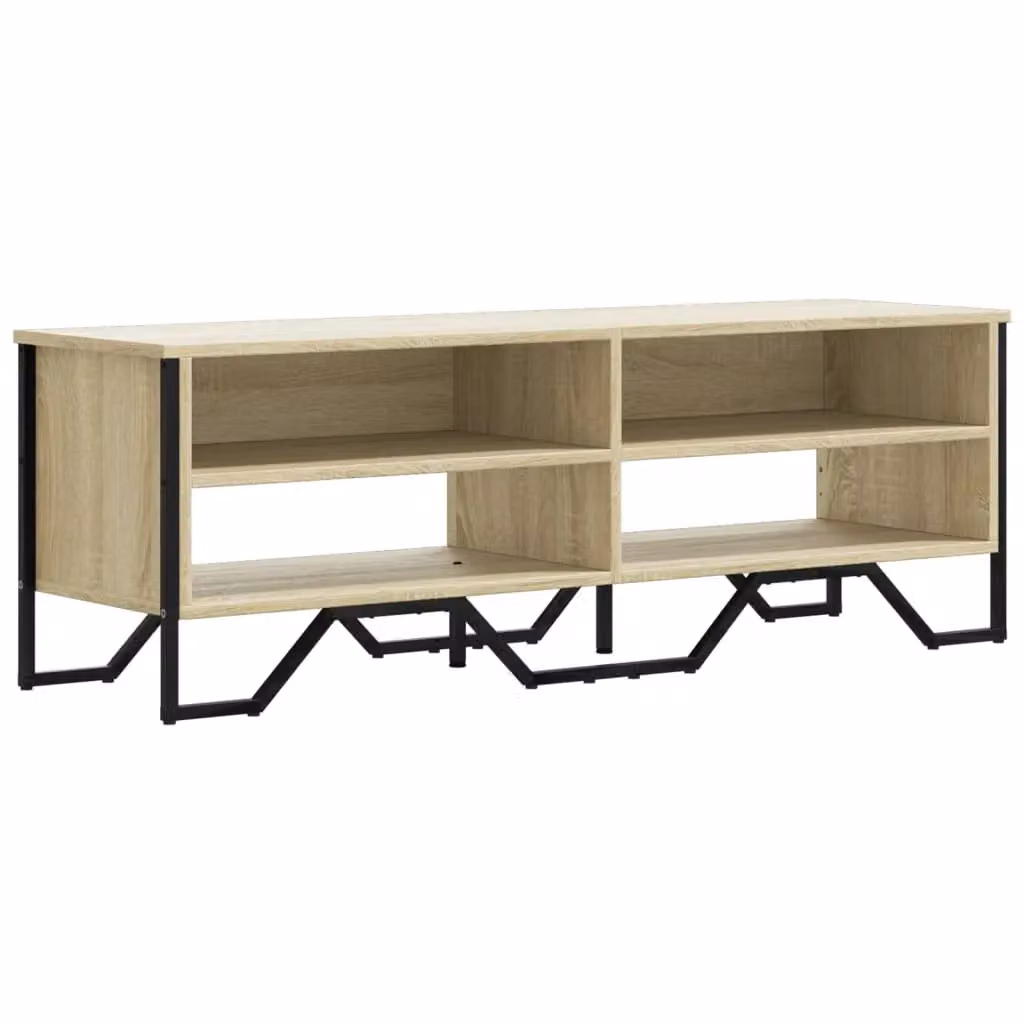 Berkfield Home Modern TV Cabinet in Sonoma Oak Brown, W/D/H: 122 x 34 x 41 cm – 2