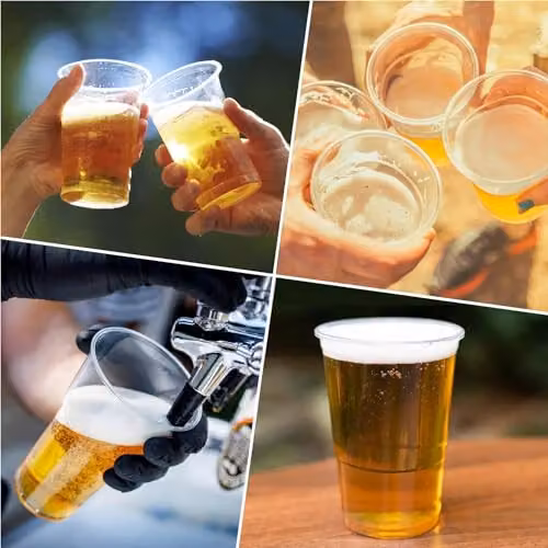 Party Solutions 12 Pack Transparent Plastic 1pt Drinks Tumblers – 2