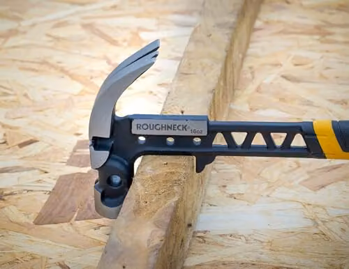 Roughneck Gorilla V-Series Claw Framing Hammer, 454g, Yellow and Black – 4