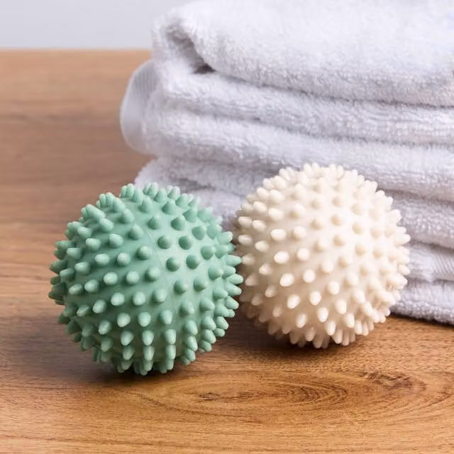 My Laundry Pack of 2 Reusable Green Rubber Dryer Balls