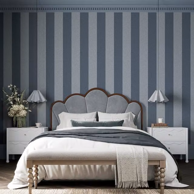 A.S. Création Superfresco Easy Regent Stripe Wallpaper in Blue