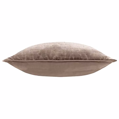 Paoletti Bloomsbury Velvet Square Cushion in Beige, W/D/H: 50 x 50 x 50 cm – 2