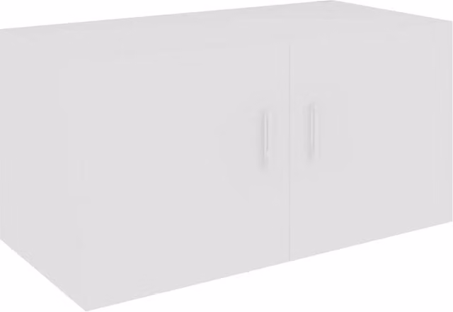 Berkfield Home Wall Mounted White MDF Cabinet with Hinged Doors and Internal Shelves W/D/H: 80 x 40 x 40 cm – 1