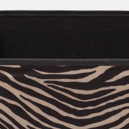 OHS Zebra Print Fabric Storage Cubes, 2 Pack, Brown, W/D/H: 27.0 x 27.0 x 27.0 cm – 3
