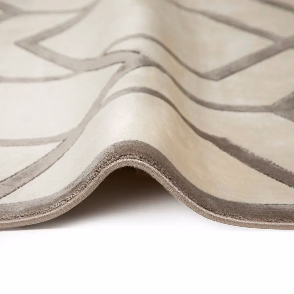 The Rug Shop UK Grey Checked Modern Machine Woven Easy Care Rectangular Rug W: 160 cm, D: 230 cm – 2