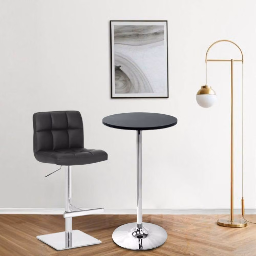 netfurniture Eclipse Round Black Wood Poseur Table Diameter: 102 cm, Height: 60 cm – 2
