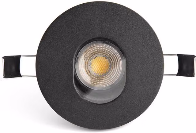 Netlighting Niva Round Adjustable Recessed Outdoor Downlight in Black with GU10 LED IP65 Rating – 2