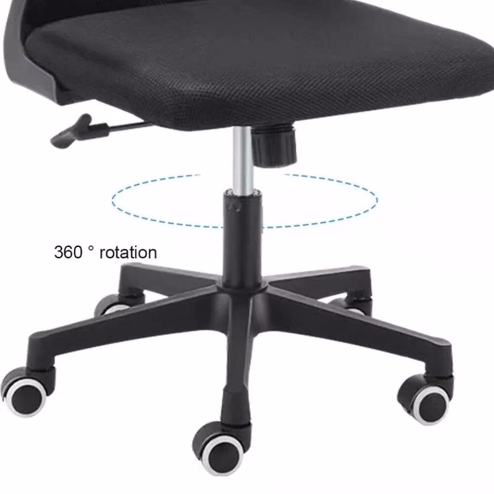 EONLION Ergonomic Black Fabric Mesh Executive Office Chair with Headrest and Armrests – 5