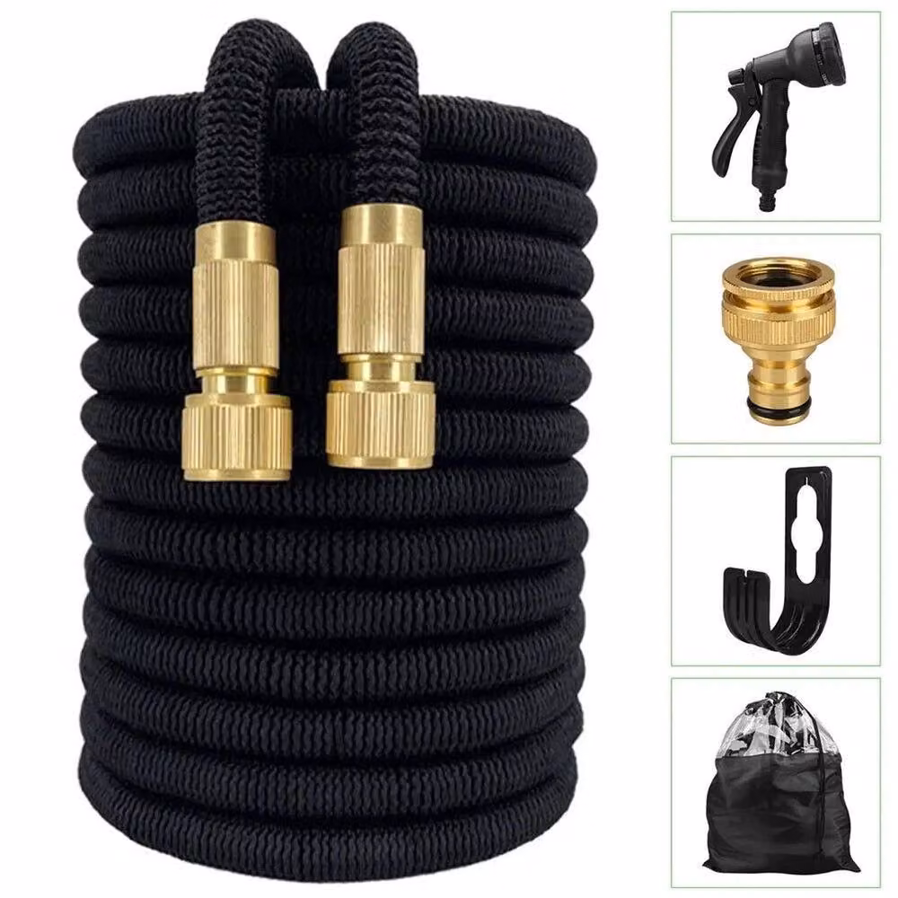 FLAVORA Heavy Duty Expandable Garden Water Hose in Black – 2