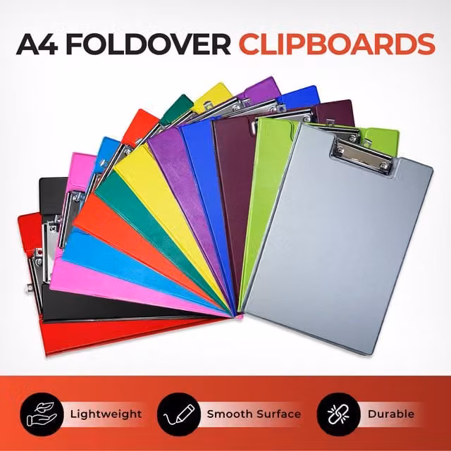 Janrax A4 Foldover Clipboard in Purple and Blue