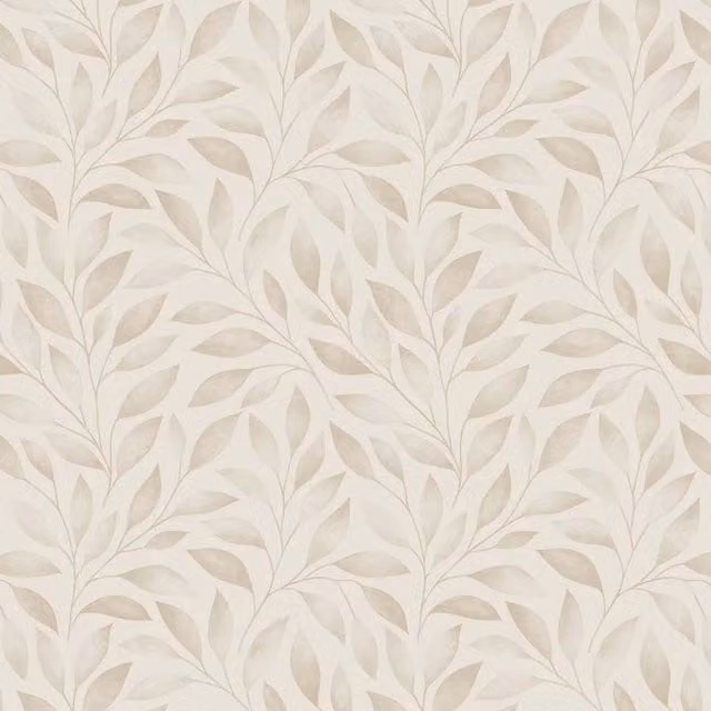 I Love Wallpaper Gentle Vines Botanical Floral Wallpaper in Sand, Yellow and Beige
