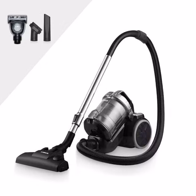 Tower TXP10PET 1.5L Bagless Cylinder Vacuum with HEPA Filter for Pet Hair, Grey