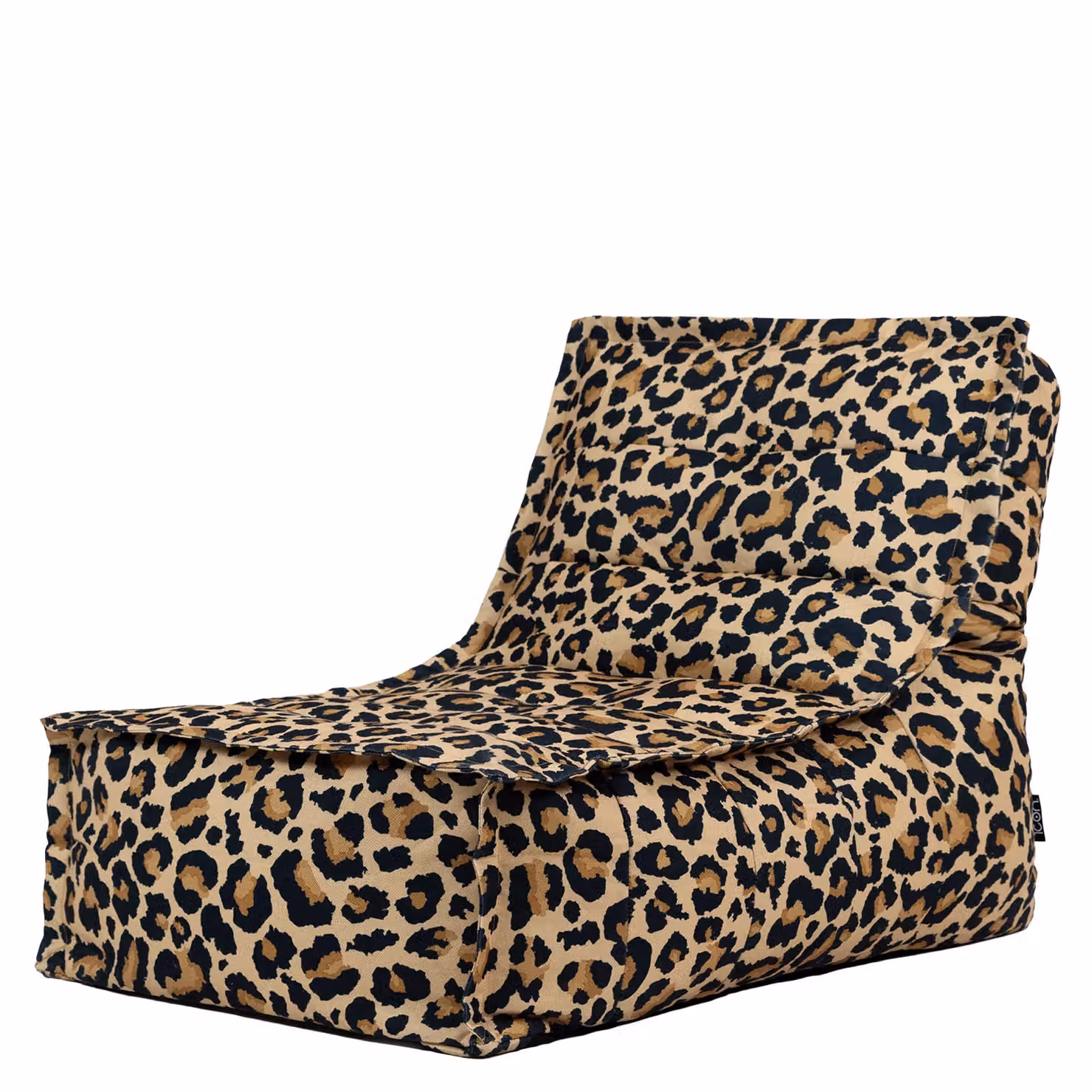 icon Dolce Scandi Leopard Kyoto Lounger Bean Bag in Multicolour Corduroy Fabric, Medium – 2