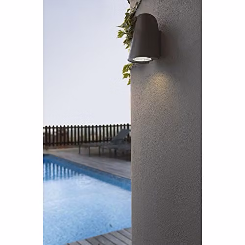 Netlighting Tinia Outdoor Wall Light Dark Grey IP44 E27 – 3