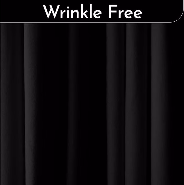 Trimming Shop Blackout Fabric Panel, Black Polyester