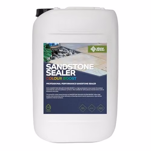 StoneCare4U Sandstone Sealer Colour Boost 25L Transparent Exterior Natural Stone Sealant for Sandstone, Limestone and Slate