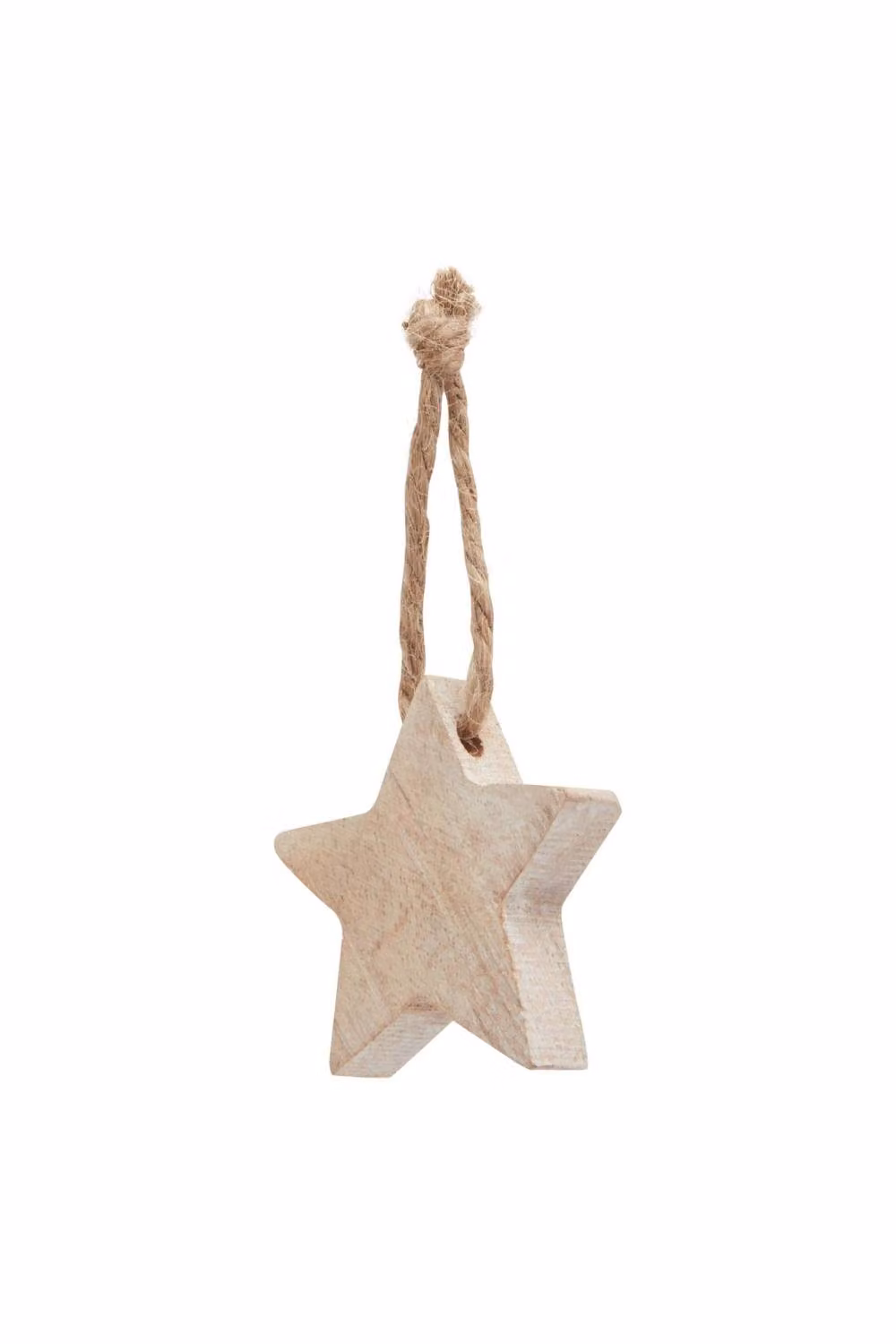 KDMD Pack of 90 Rustic Wooden Star Hanging Decorations in Brown and Multicolour for Christmas and Winter Decor – 2