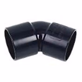 FloPlast 50mm Black ABS Plastic 135 Degree Waste Bend