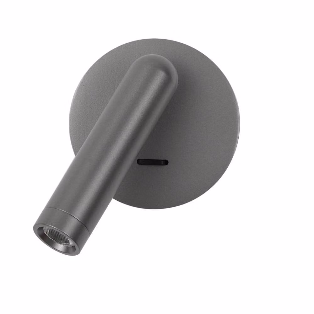 Netlighting Carda Grey LED Reading Wall Light with Warm White 3000K – 2
