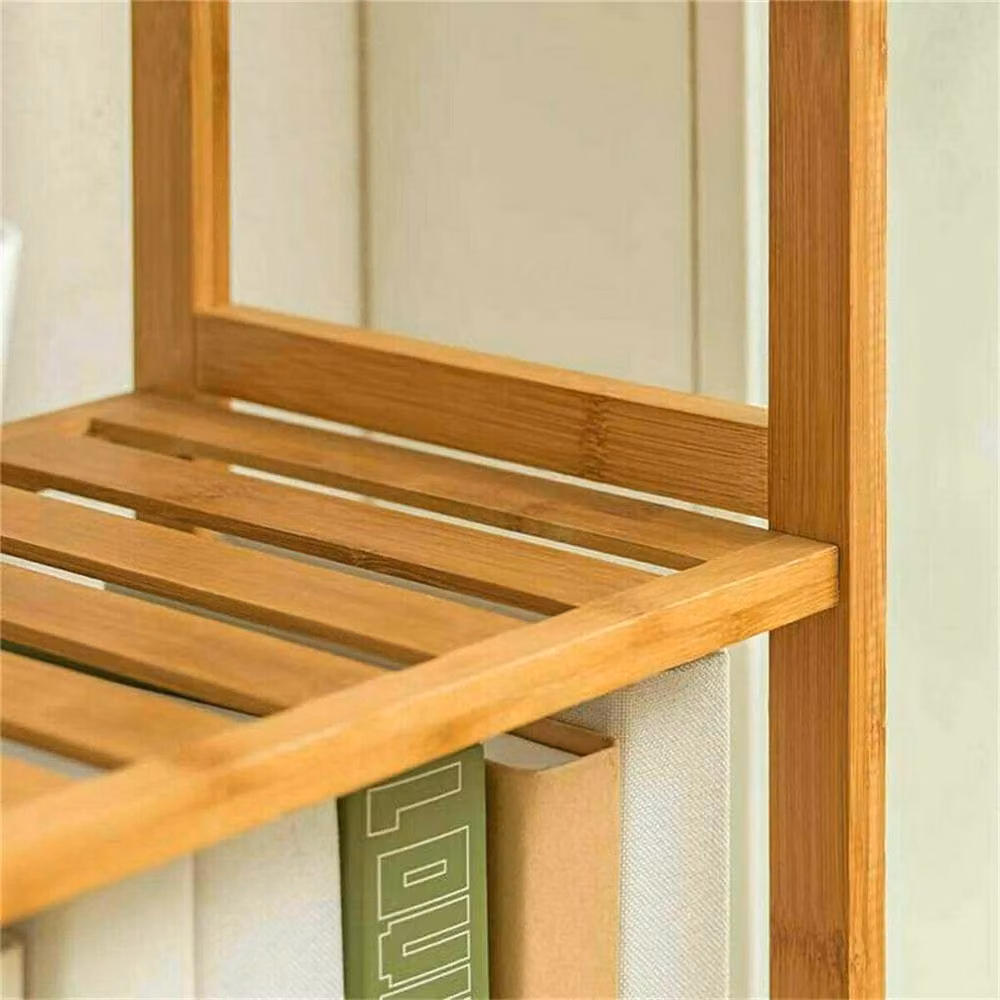 VOGREX 4-Tier Bamboo Freestanding Storage Rack in Beige – 2
