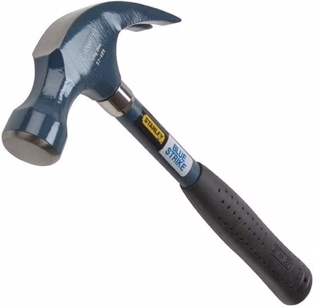 Stanley Blue Strike Forged Steel Claw Hammer