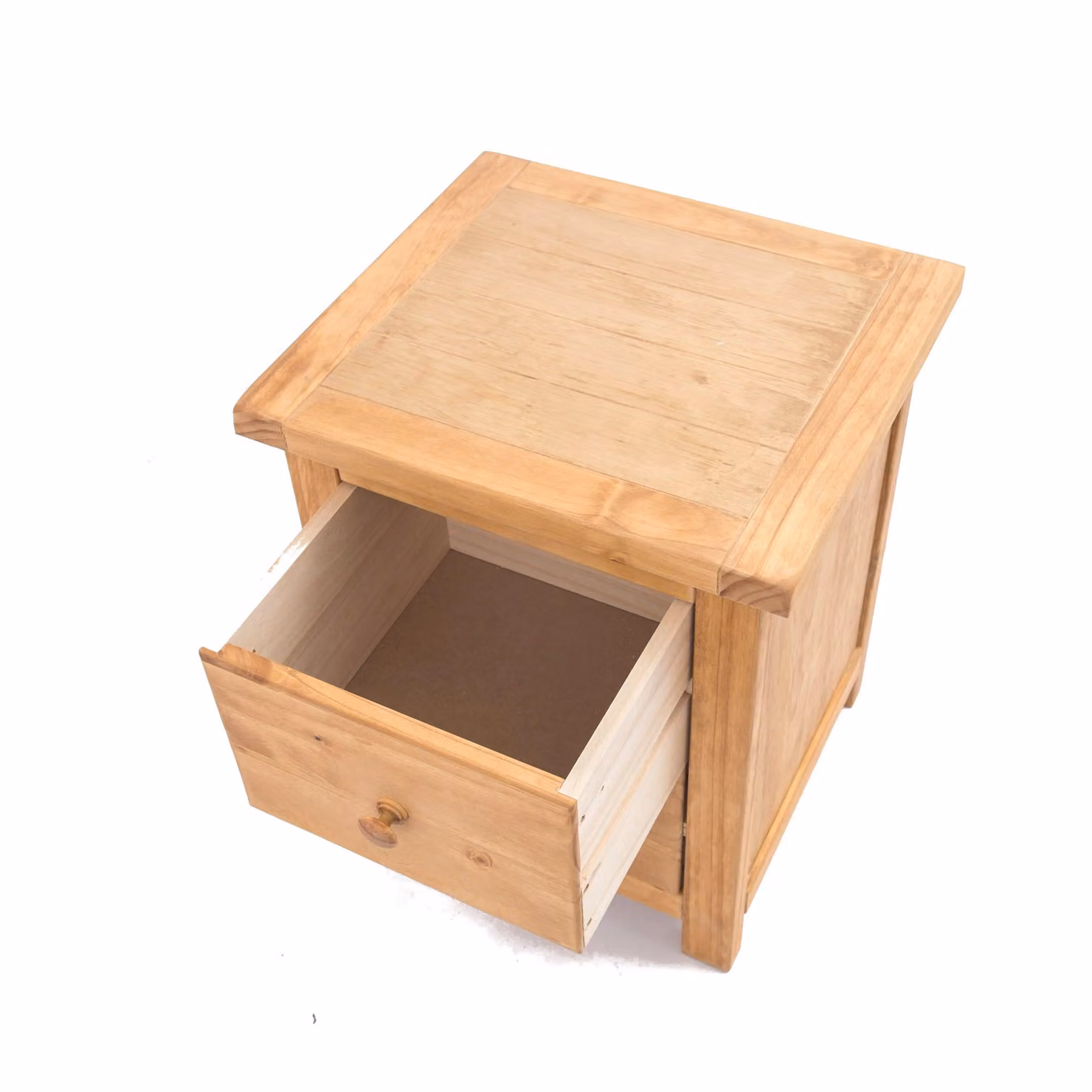 Cabinet Bits Lugo 2 Drawer Bedside Table in Antique Brown Pine – 2