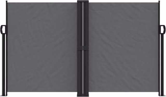 Berkfield Home Retractable Single Side Awning in Anthracite Grey, W/H: 600 x 140 cm