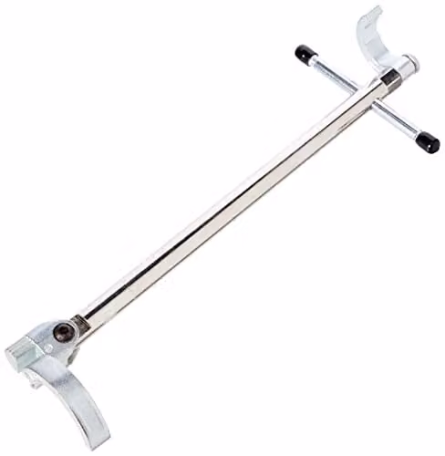 Monument 2-Jaw Professional Adjustable Basin Wrench in Silver Steel