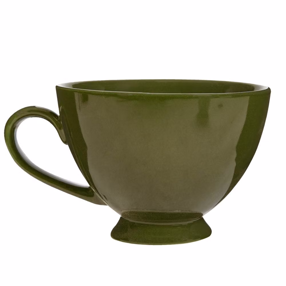 Dibor Set of 4 Montmartre Ceramic Tea Cups and Coffee Mugs in Green – 2