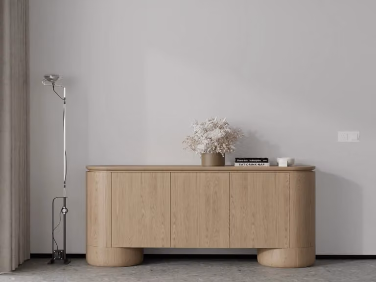 Tommy Franks Berwick Buffet in Ash Oak and White/Beige