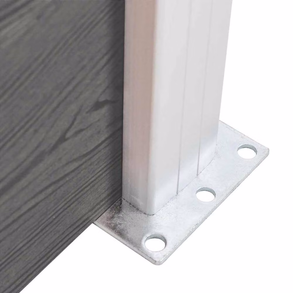 Berkfield Home Durable WPC Fence Panel, Grey, W: 175 cm, H: 146 cm – 3