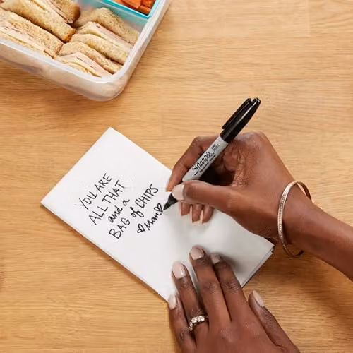 Sharpie Permanent Markers with Fine Point and Black Ink, Pack of 12 – 9