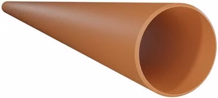 FloPlast SN8 Underground Drainage Pipe, Brown, Length: 3 m, Diameter: 110 mm