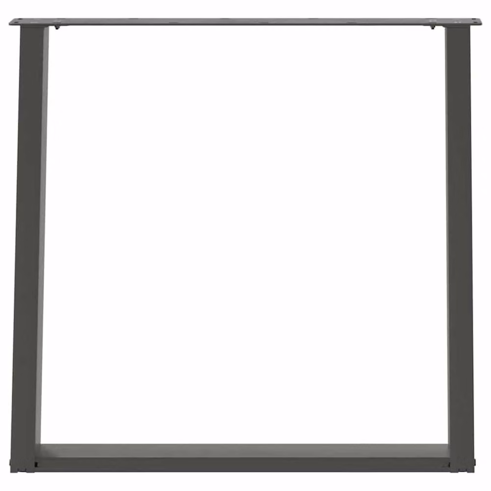 Berkfield Home Modern vidXL U-Shaped Dining Table Legs, 2 Pieces, Anthracite, H: 72.5 cm, W: 80 cm – 3