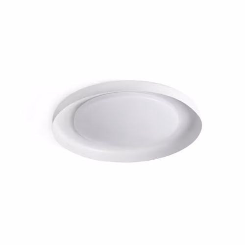 Netlighting Dolmen LED White Round Flush Ceiling Lamp, Diameter: 40 cm – 1