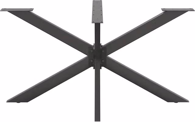 Berkfield Home Modern Spider Shape Dining Table Legs in Anthracite Grey, W: 150 cm, D: 78 cm, H: 72-73 cm