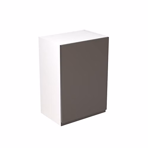 Kitchen Kit Modern Wall Mounted Bridging Cabinet in Matt Grey, W/D/H: 50.0 x 33.0 x 72.0 cm