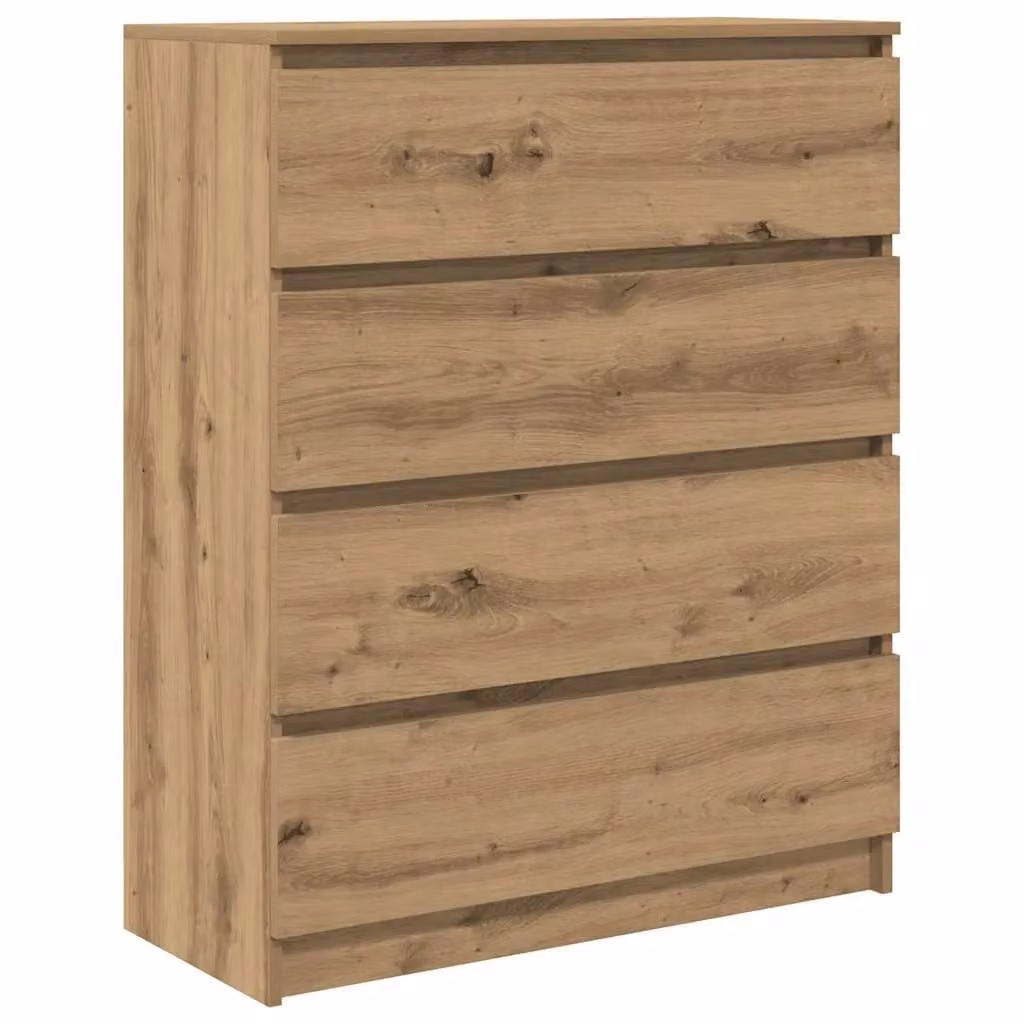 Berkfield Home Artisan Oak Sideboard in Brown, W/D/H: 80 x 35 x 99 cm – 1