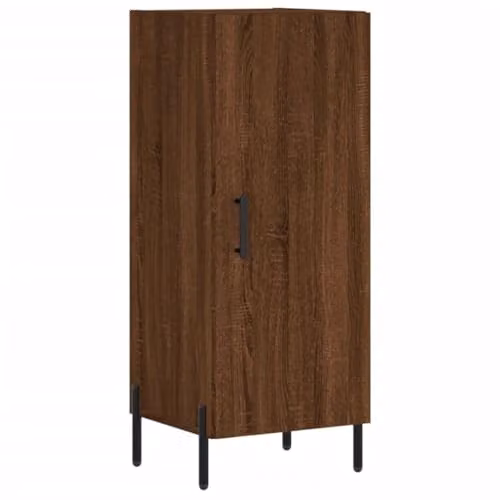 vidaXL Modern Sideboard in Brown Oak, W/D/H: 34.5 x 34 x 90 cm