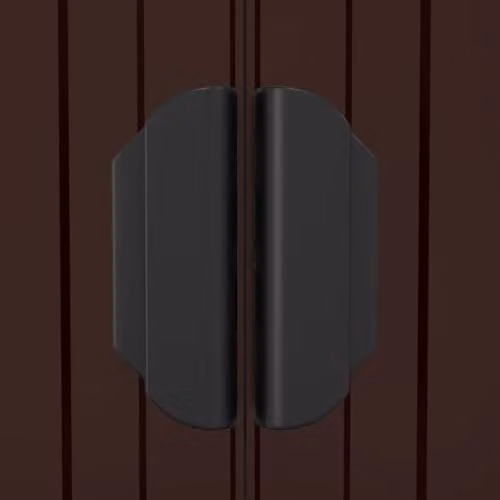 vidaXL Garden Shed in Dark Brown Galvanised Steel, W/D/H: 192 x 108 x 223 cm – 5