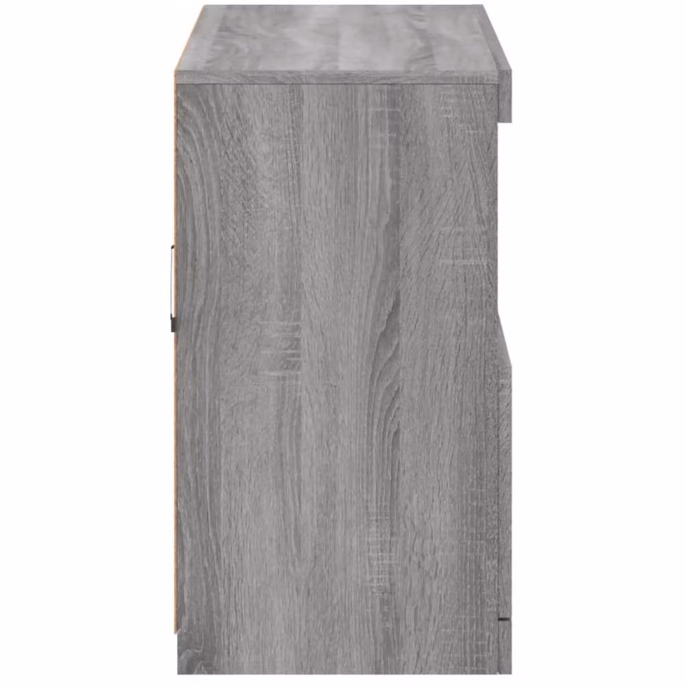 Berkfield Home Modern Grey Sonoma Sideboard with Integrated LED Lights, W/D/H: 81 x 37 x 67 cm – 6