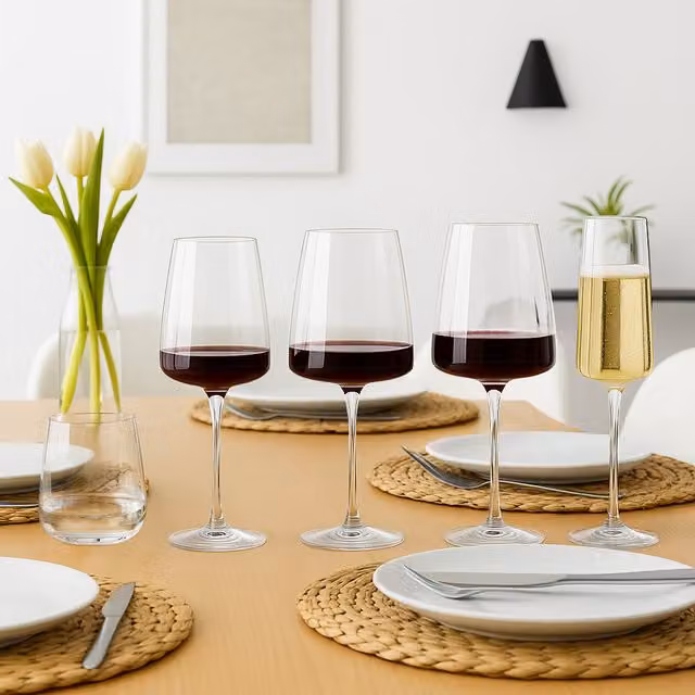 Bormioli Rocco Nexo Wine Glasses, Transparent, 450 ml, Pack of 12