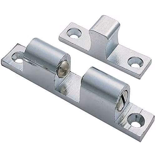 Loops Double Ball Roller Cupboard Catch, Chrome, 43mm