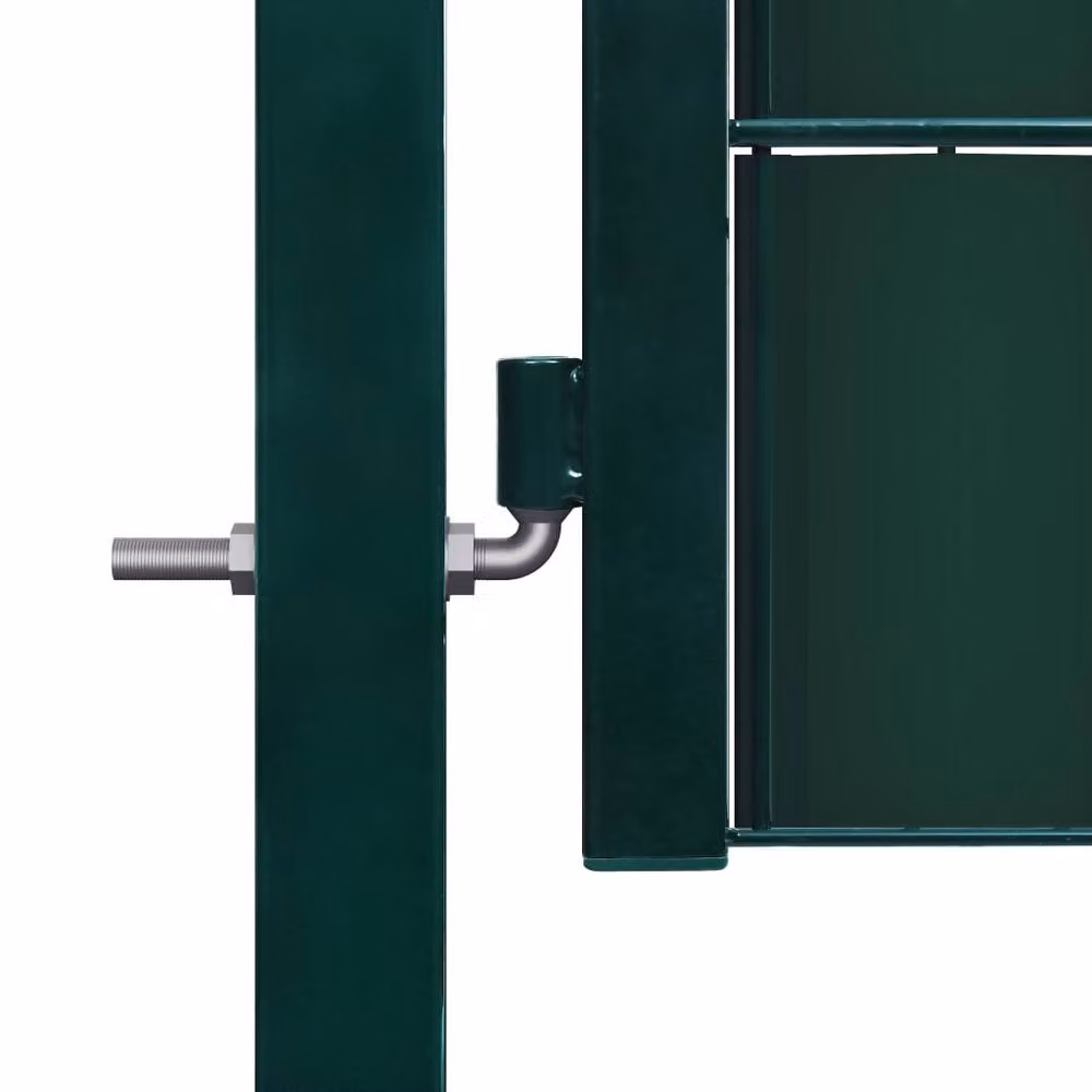 Berkfield Home Green PVC and Steel Swing Fence Gate W/H: 100 x 204 cm – 3