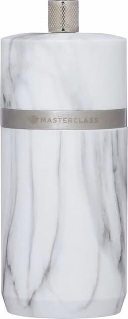 MasterClass Salt and Pepper Mill in White Marble Finish