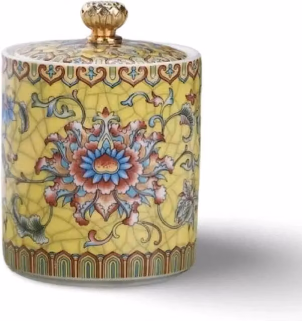 Candle Up Tranquil Yellow Small Soy Wax Tabletop Candle