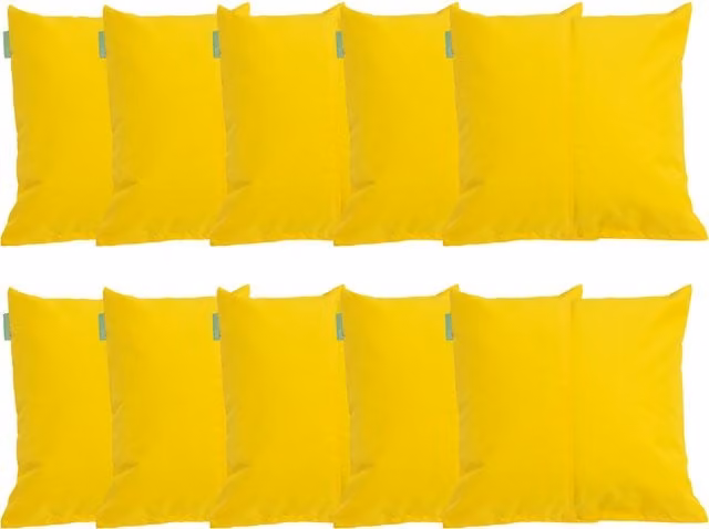 Gardenista Premium Yellow Square Garden Scatter Cushion, W/D/H: 45.72 x 45.72 x 45.72 cm