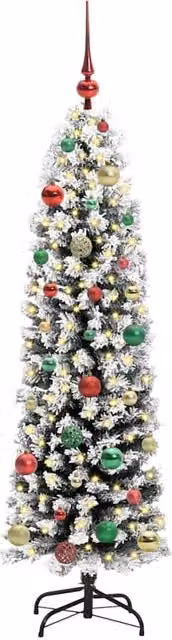 Berkfield Home Green Artificial Christmas Tree with 150 LEDs and Stand