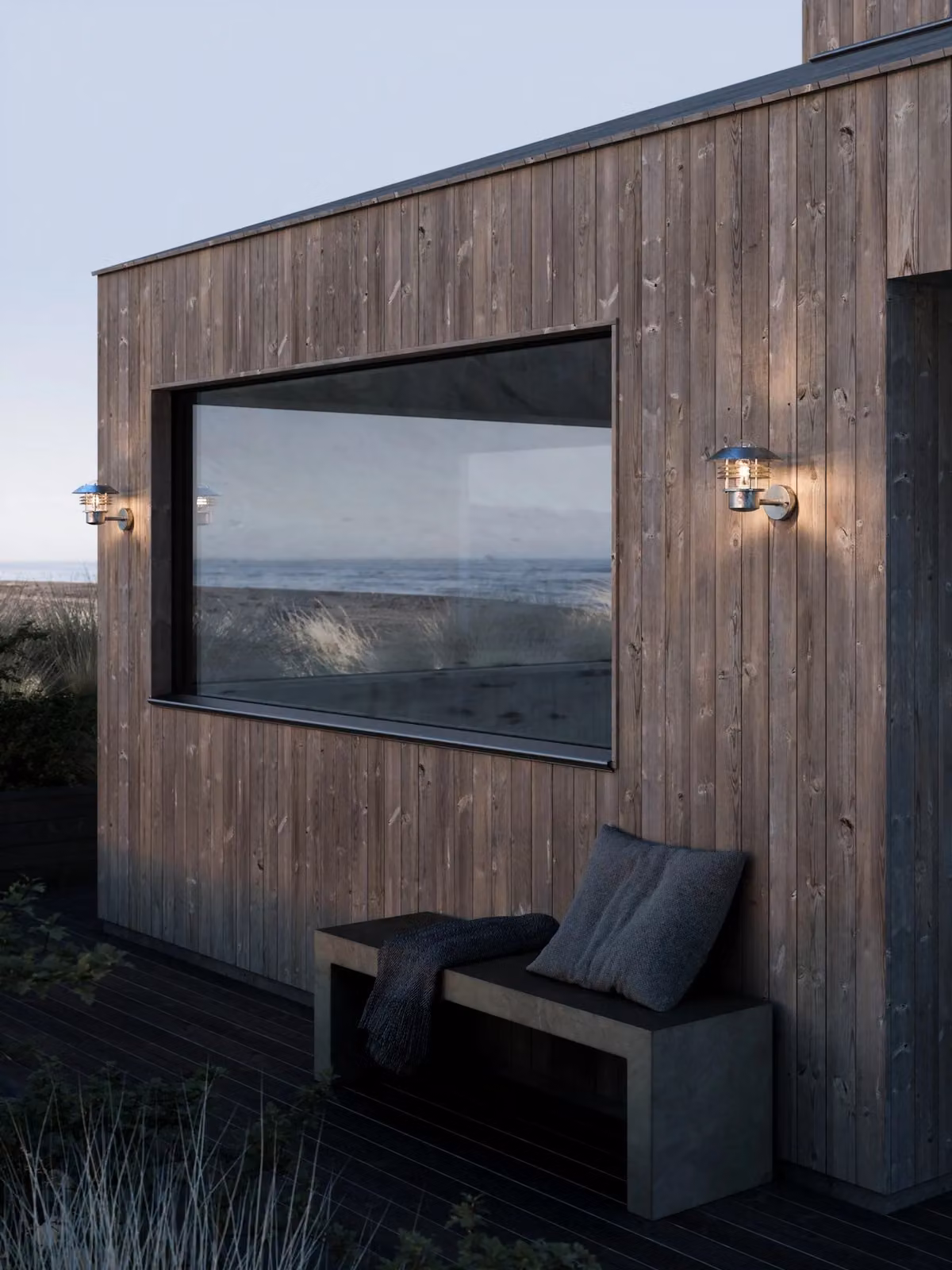 Nordlux Veje Outdoor Wall Light in Silver Galvanised Steel with E27 Socket and IP54 Rating – 2